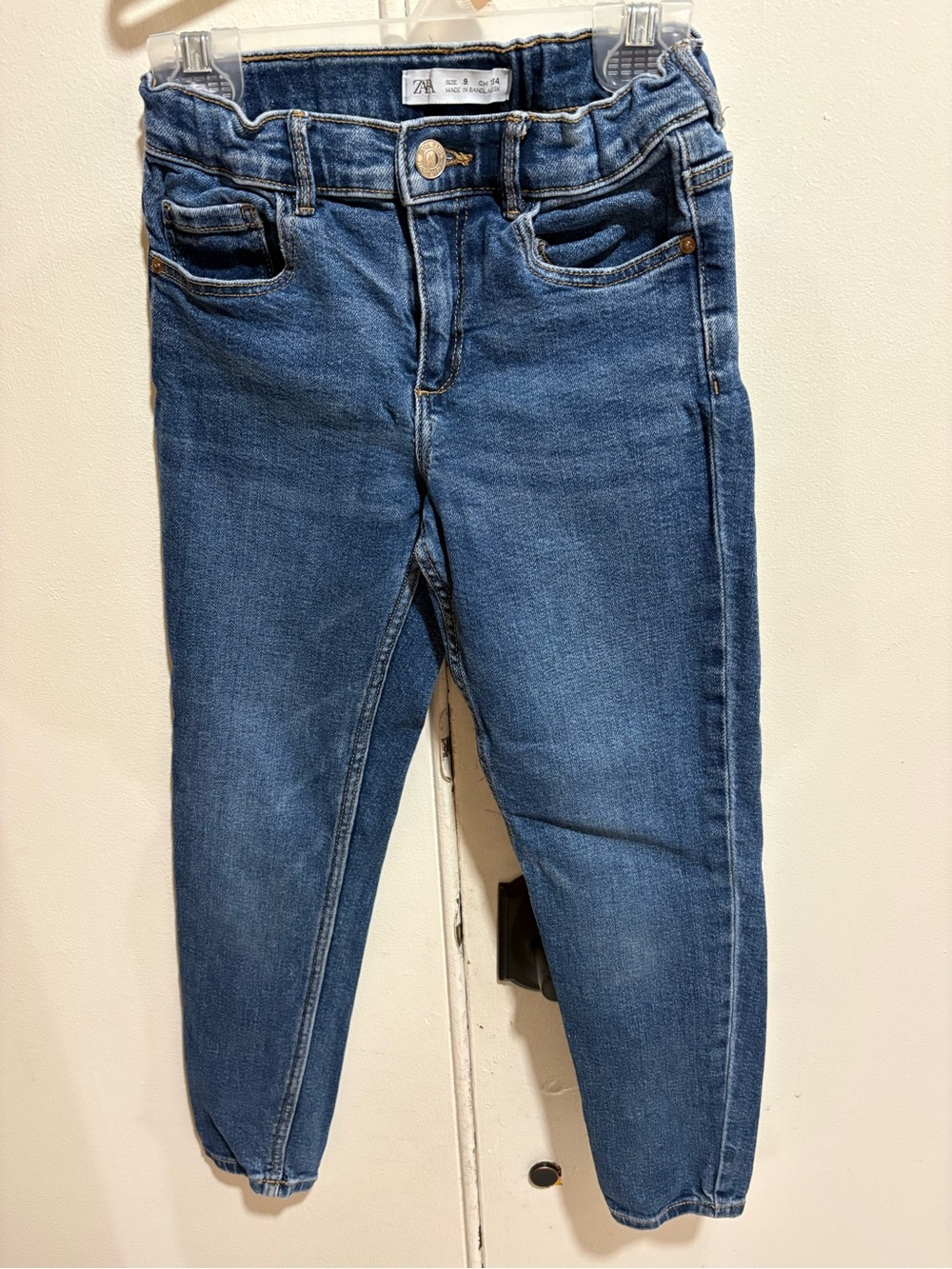 Zara Girls Blue Denim Jeans - Elastic Waist
